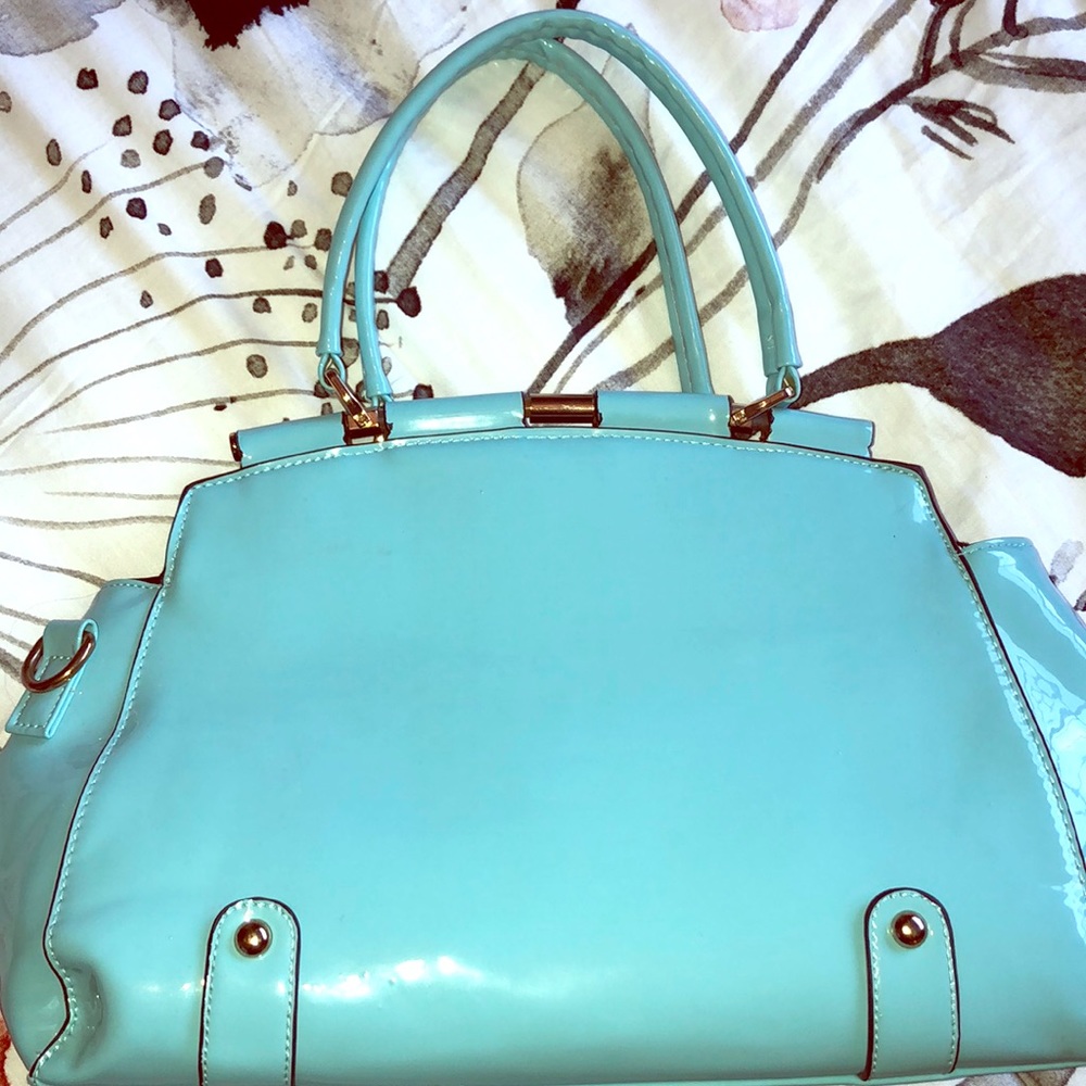Blue vintage handbag
